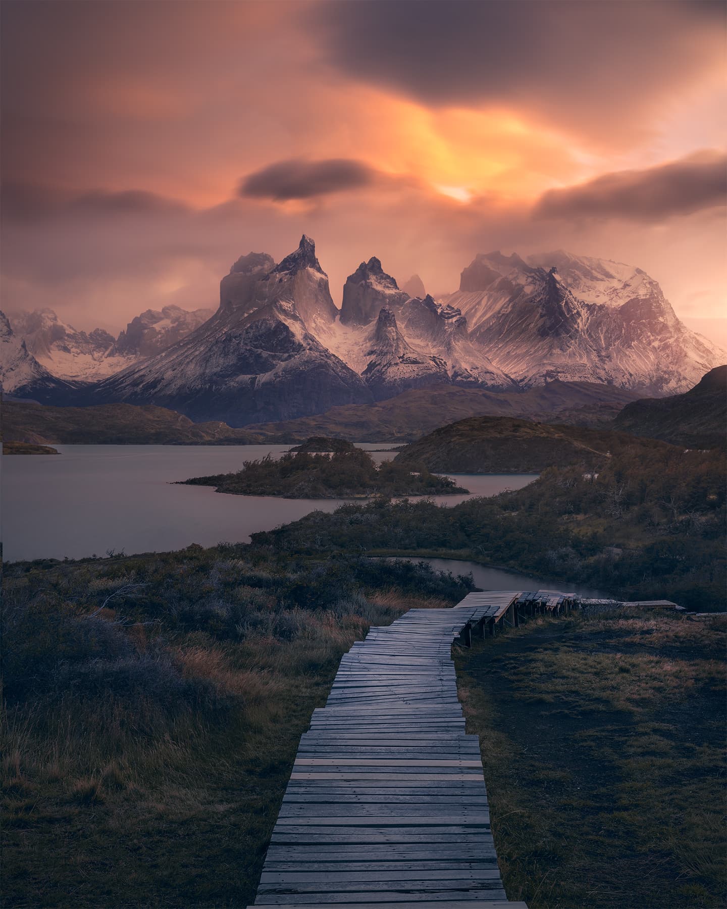 Los Cuernos Dramatic View - mountains - Limited Edition Fine Art Print